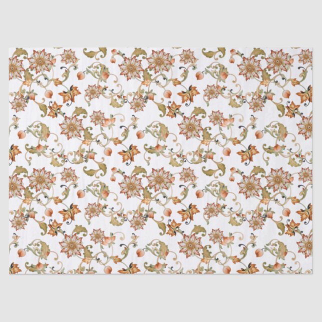 Tecido Jacobean do design do papel de parede de (Frente )