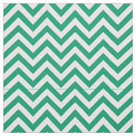 Tecido Jade Green, White LG Chevron ZigZag Padrão 12I