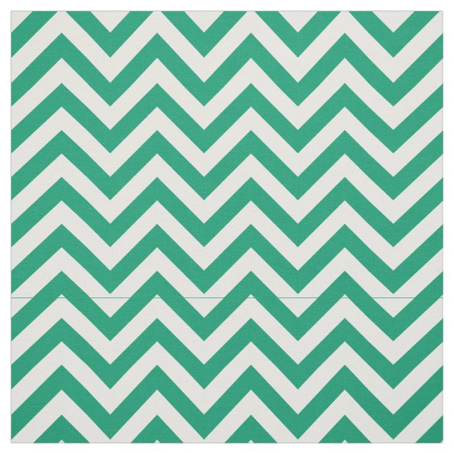 Tecido Jade Green, White LG Chevron ZigZag Padrão 12I (Modelo)