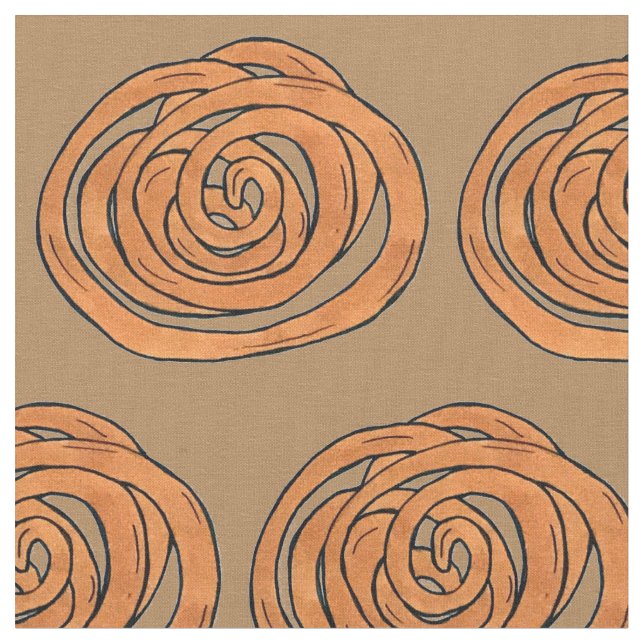 Tecido Jalebi Sul da Ásia Índio Sudoeste do Oriente Médio (Detalhe)