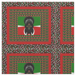 Tecido Jambo Kenya Black Red Flag Cores