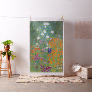 Tecido Jardim de Flores por Gustav Klimt