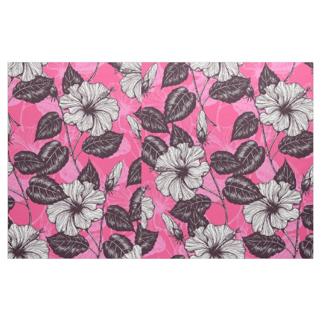 Tecido Jardim de Hibiscus 2 (Fat Quarter)
