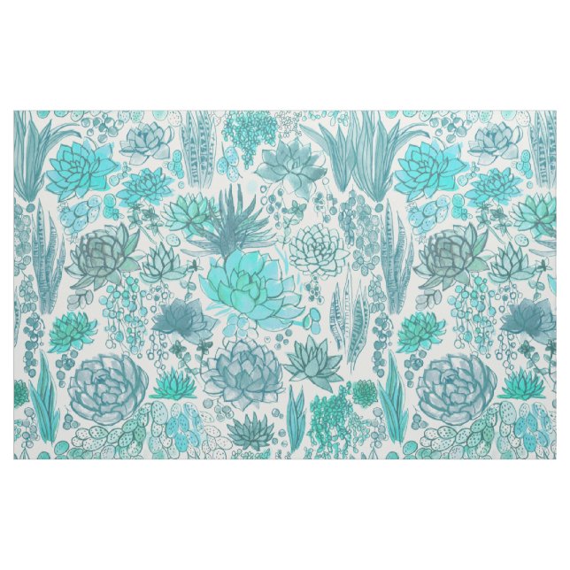 Tecido Jardim de Sucultura (Fat Quarter)