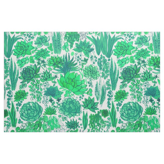 Tecido Jardim de Sucultura (Fat Quarter)
