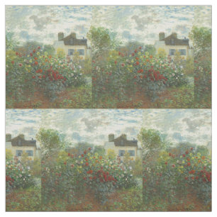 Tecido Jardim do Artista Monet em Argenteuil Pintura