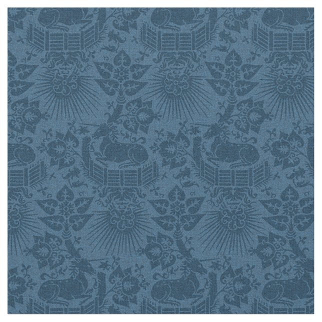 Tecido Jardim do Unicórnio Renascentista em Escala Doll,  (Detalhe)