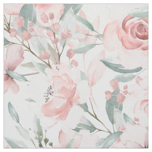 Tecido Jardim Eucalyptus Blush