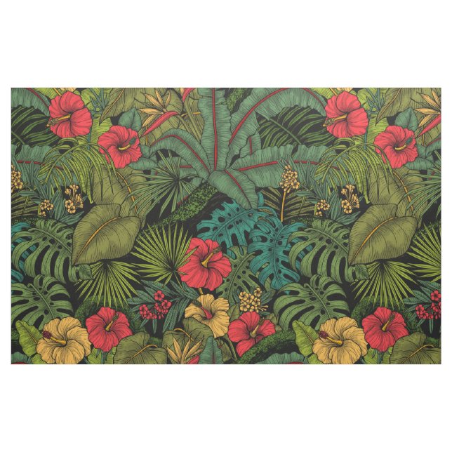 Tecido Jardim tropical (Fat Quarter)