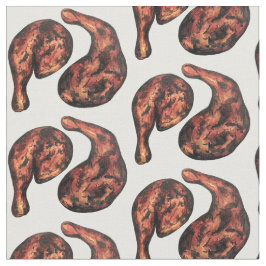 Tecido Jerk Chicken Caribe Comida jamaicana do oeste da Í