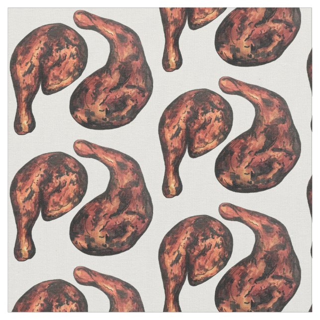 Tecido Jerk Chicken Caribe Comida jamaicana do oeste da Í (Detalhe)