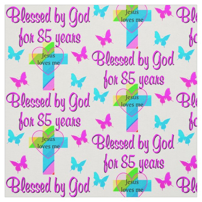 TECIDO JESUS ADORA ESTE DESIGN CRUZADO DE 85 ANOS (Modelo)