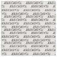 Jesus Te Ama Preto Grunge Font White
