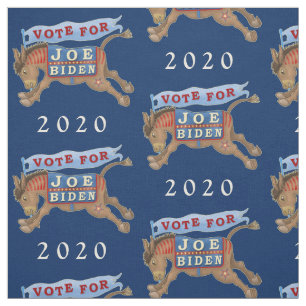 Tecido Joe Biden para o Presidente Democrata Donkey 2020