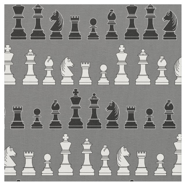 Tecido Jogos de Conselho Chess Pieds (Detalhe)