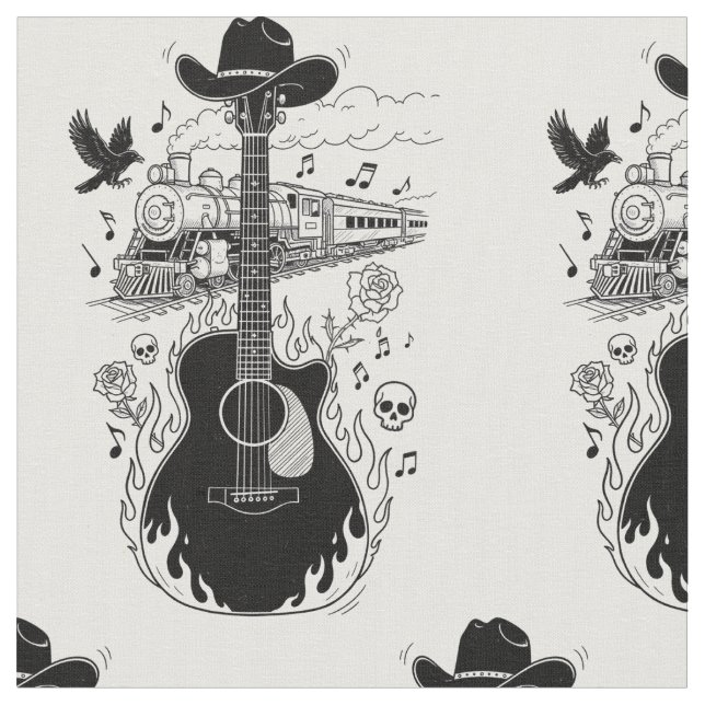 Tecido Johnny Cash (Detalhe)