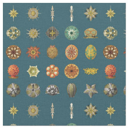 Tecido Jóias do oceano de Ernst Haeckel