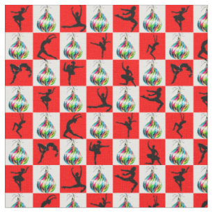 TECIDO JOLLY HOLLY BALLERINA CHRISTMAS DESIGN