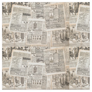 Tecido jornal antigo