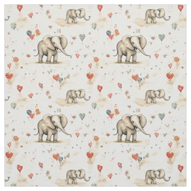 Tecido Joyful Jumbo: Elefante Whimsy (Modelo)