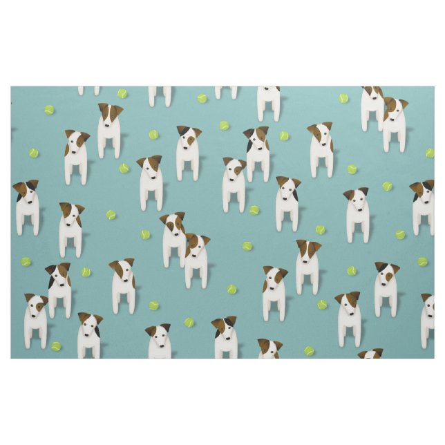 Tecido JRT PRT Terriers cachorros-tênis (Fat Quarter)