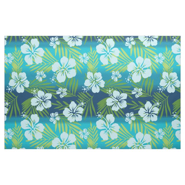 Tecido Kalani Tie Dye Blend Tropical Hibiscus - Teal (Fat Quarter)