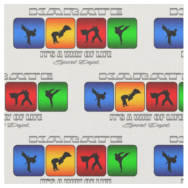 Tecido Karaté legal é um modo de vida (Detalhe)