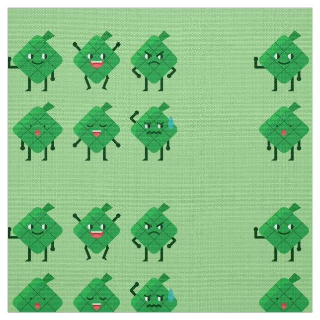 tecido Kawaii Ketupat (Modelo)