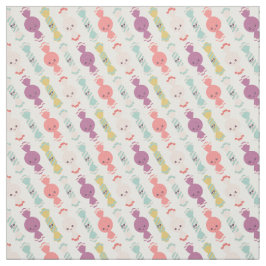 Tecido Kawaii Smiling Candy All-Over Pattern