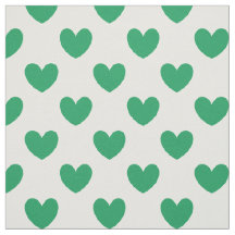 Kelly Green Polka Hearts em branco