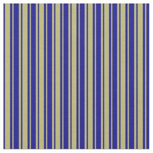 Tecido Khaki Escuro e Padrão Azul Escuro Striped