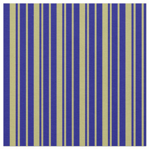 Tecido Khaki Escuro e Padrão Striped Azul