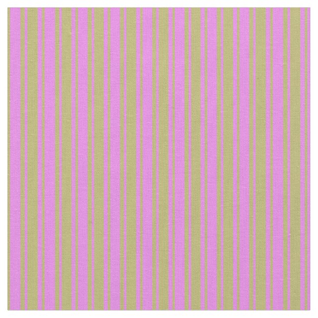 Tecido Khaki Escuro e Padrão Violet Striped/Links (Detalhe)
