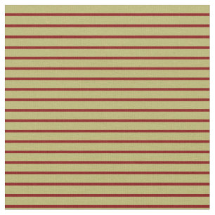 Tecido Khaki Escuro e Stripes Maroon