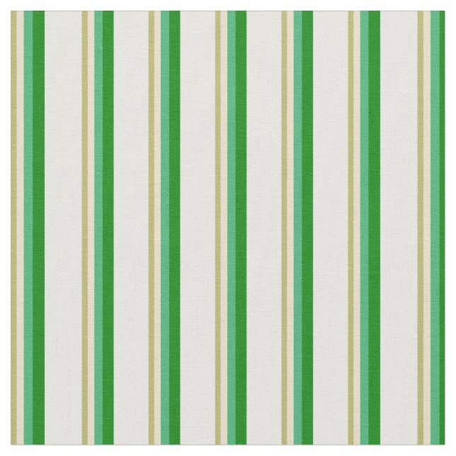 Tecido Khaki Escuro, Tan, Verde marinho, Verde e Branco (Detalhe)