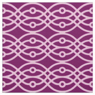 Tecido Kimono impressão, ameixa e rosa