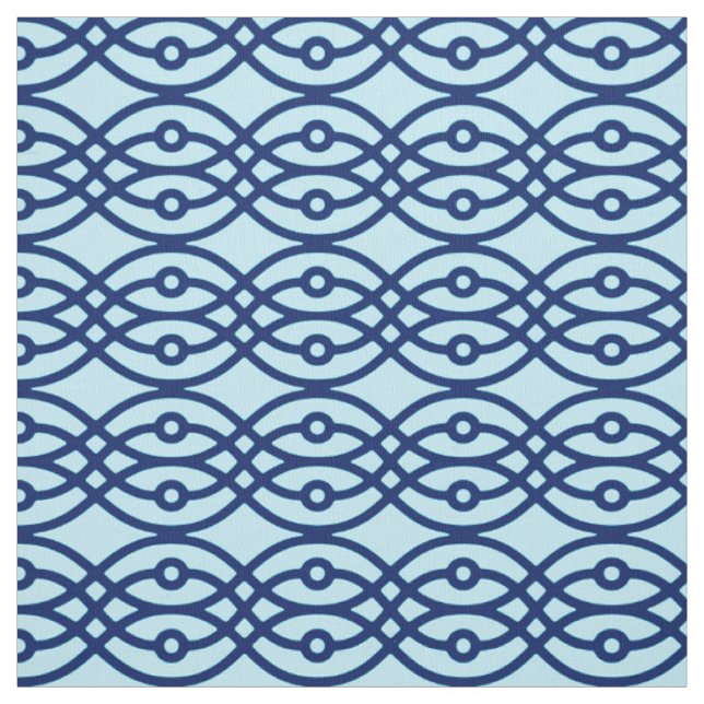 Tecido Kimono impressão, marinho e azul claro (Modelo)