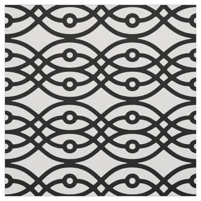 Tecido Kimono impressão, preto em branco (Modelo)