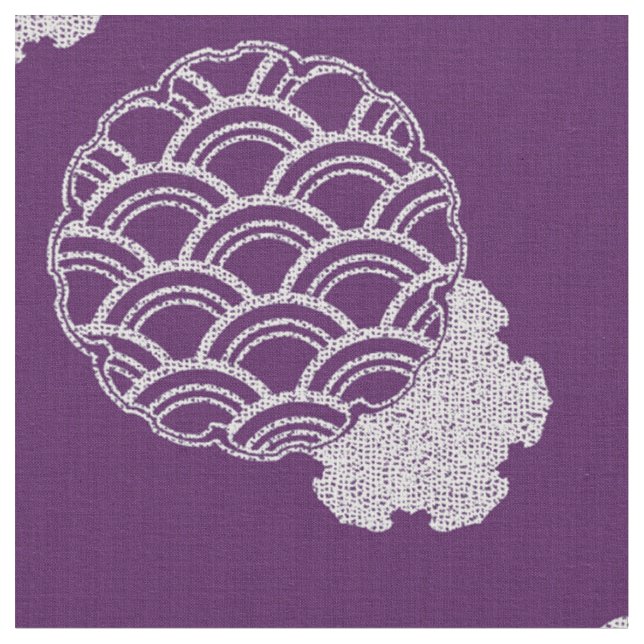 Tecido kimono japonês de padrão superdimensionado (Detalhe)