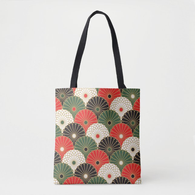 Tecido Kimono japonês estilizado bolsa (Frente)
