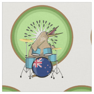 Tecido Kiwi Bird Drummer