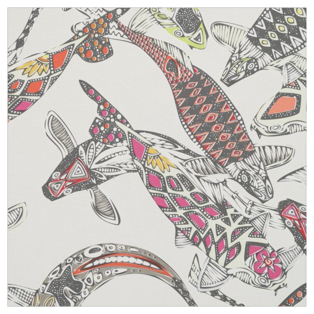 Tecido koi de sorte (Modelo)