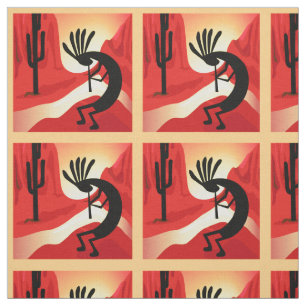Tecido Kokopelli Desert Sunset Sudoeste