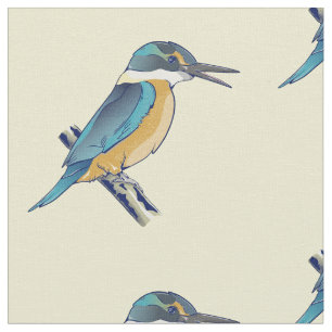 Tecido Kotare Kingfisher NZ BIRD