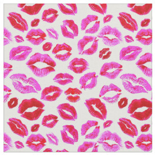 Tecido lábios cor-de-rosa com batom beijam Makeup Cute