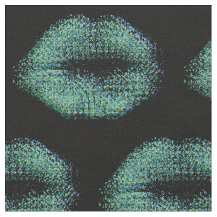 Tecido Lábios de Na moda multicores nº 4