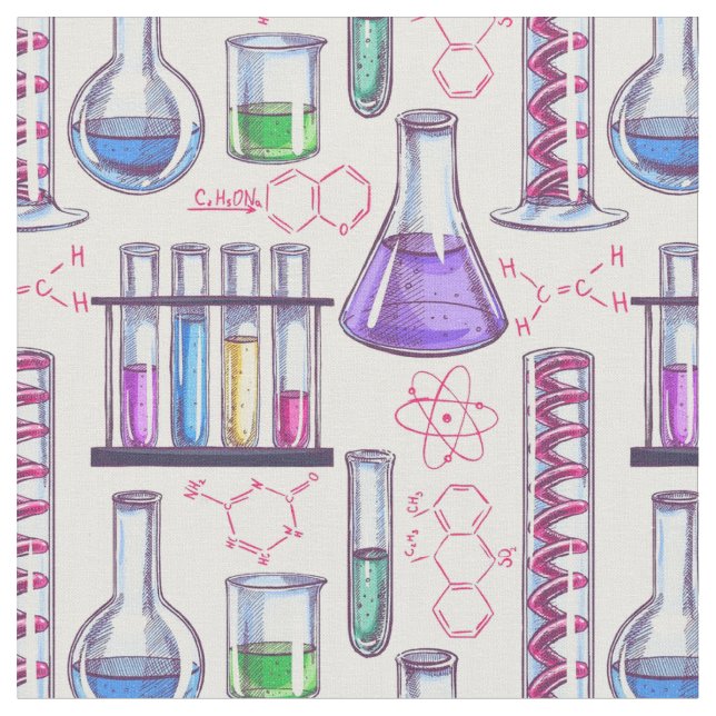 Tecido Laboratório de Química (Detalhe)