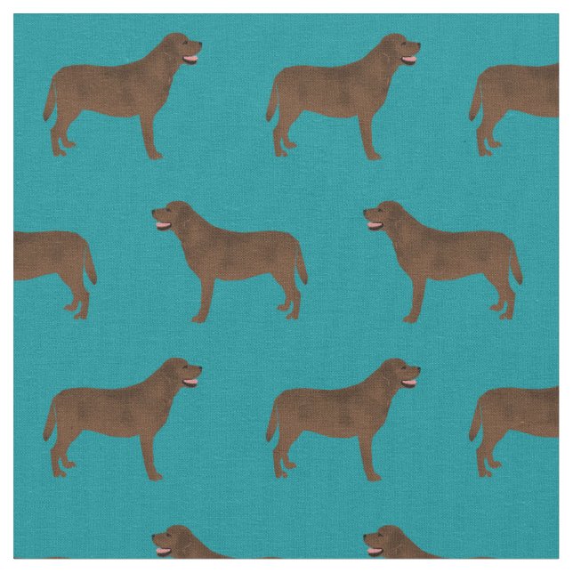 Tecido Labrador de chocolate (Detalhe)