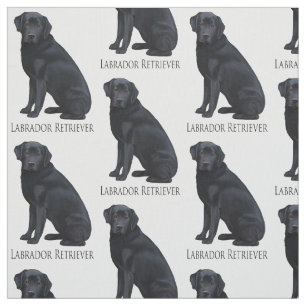 Tecido Labrador retriever preto
