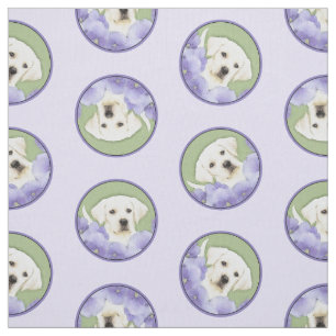Tecido Labrador Retriever Puppy Pintura Amarela De Cachor